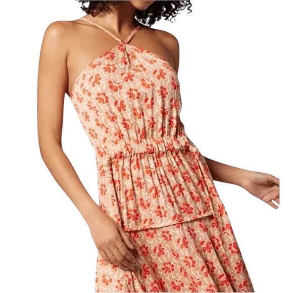 NWOT Joie Sloane Floral Print Midi Halter SunDress - Sz 10 - Picture 4 of 10
